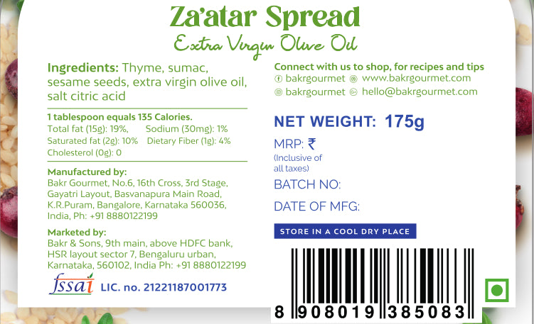 Zaatar Spread
