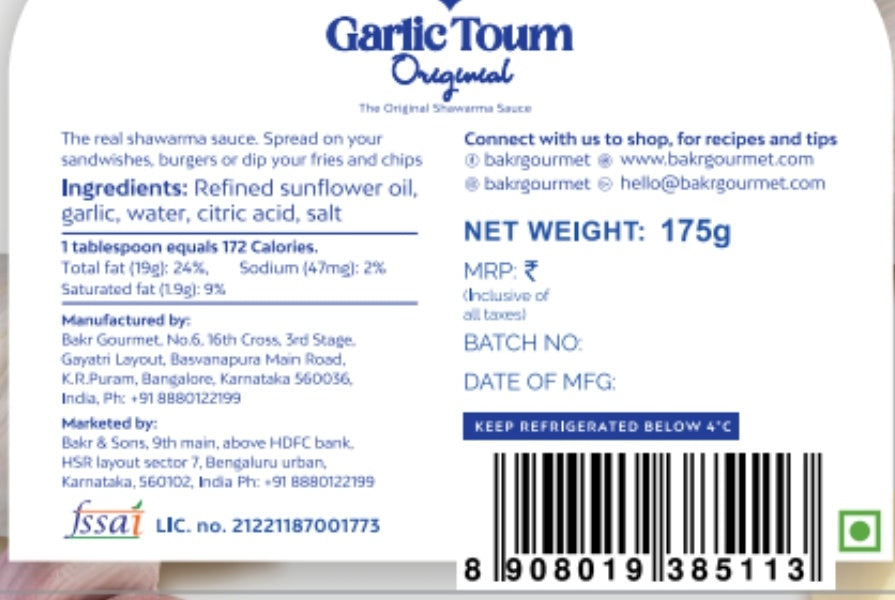 Garlic Toum Original